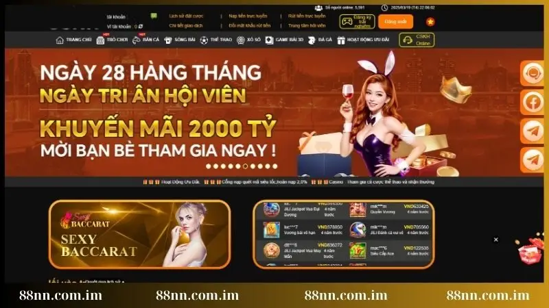 Nhà cái cá cược uy tín 88NN